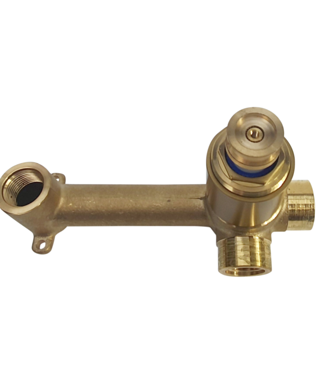 Como Inbouw wastafelkraan Mood 60  geborsteld goud PVD met inbouwdeel