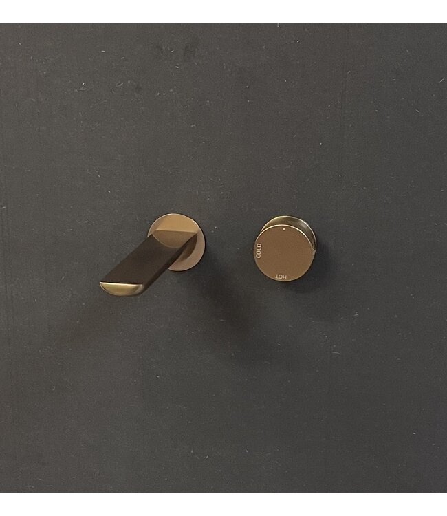 Como Wastafelkraan inbouw Mood 60 Rose Goud geborsteld koper PVD