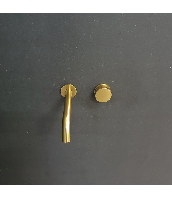 Como Inbouw wastafelkraan Mood 60 geborsteld messing goud PVD