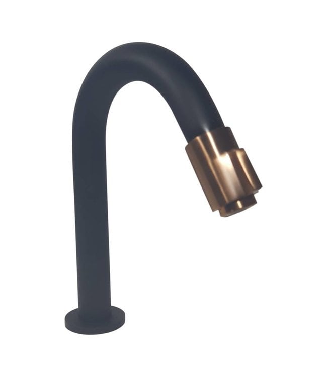 Como Black’N Roses fontein mini toilet wastafel zwart 40 x 22 x 14 cm rechts