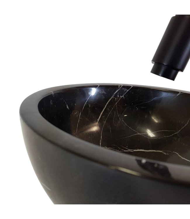 Como waskom toilet Bliksem 20 cm zwart doorsnee