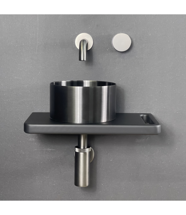 Como fonteinkraan geborsteld gunmetal PVD