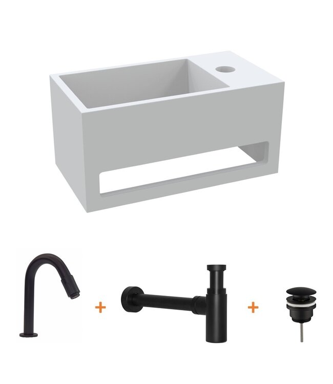 Como Ruimtebesparende fonteinkraan goud