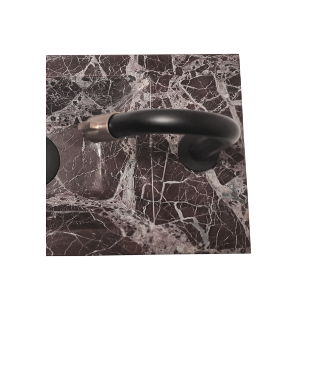 Como Ruimtebesparende fonteinkraan wand gunmetal PVD