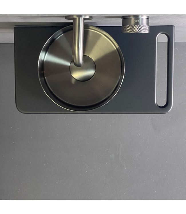 Como Ruimtebesparende fonteinkraan wand gunmetal PVD