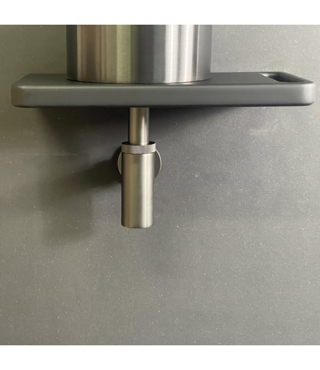 Como Ruimtebesparende fonteinkraan wand gunmetal PVD