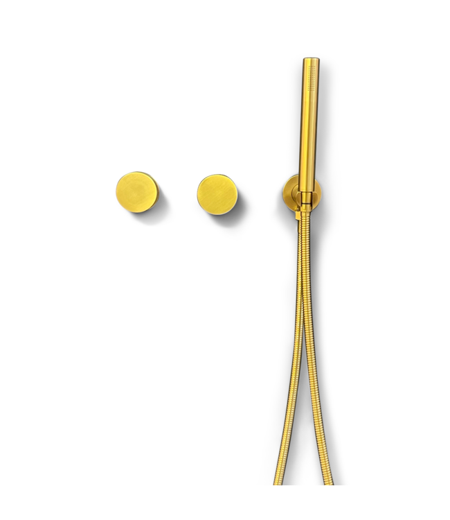 Como Regendouche Plafond messing goud & inbouw met 30cm douchekop