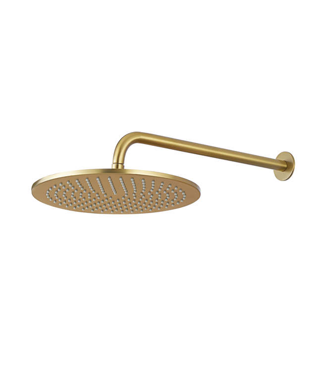 Como Regendouche Goud & inbouw met 30cm douchekop. Compleet set