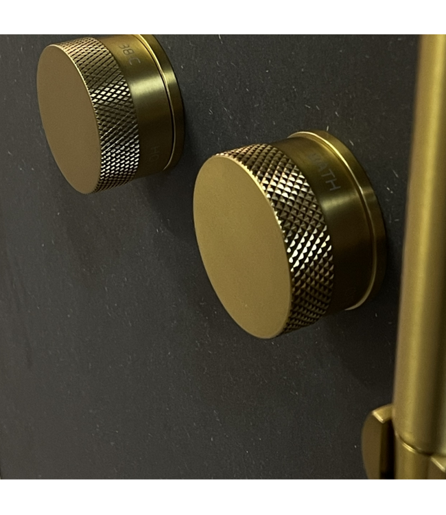 Como badkraan inbouw messing goud met 23 cm baduitloop