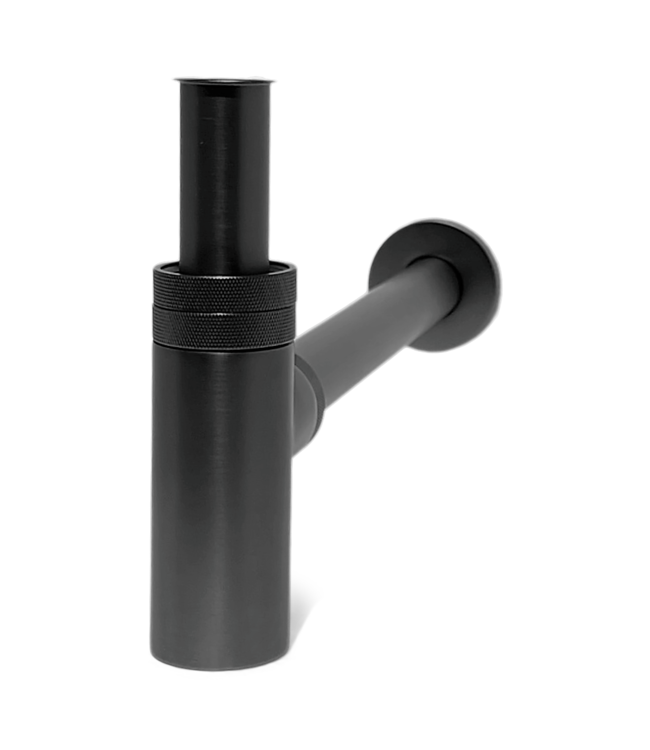 Como Mood 60 design sifon 1 1/4" mat zwart