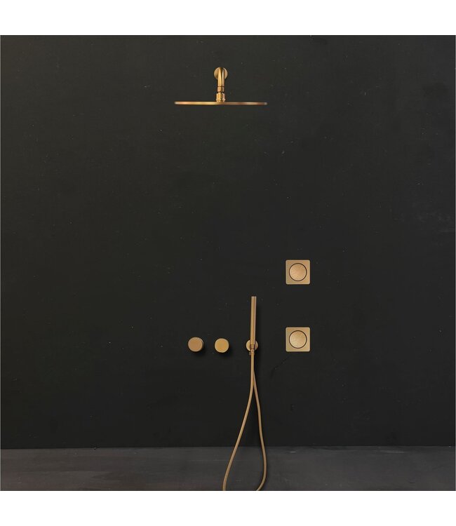 Como SPA 3 douchesysteem rose goud. Compleet regenddouche set