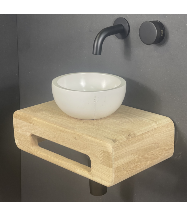 Como Fonteinset Lecce met eiken hout plank