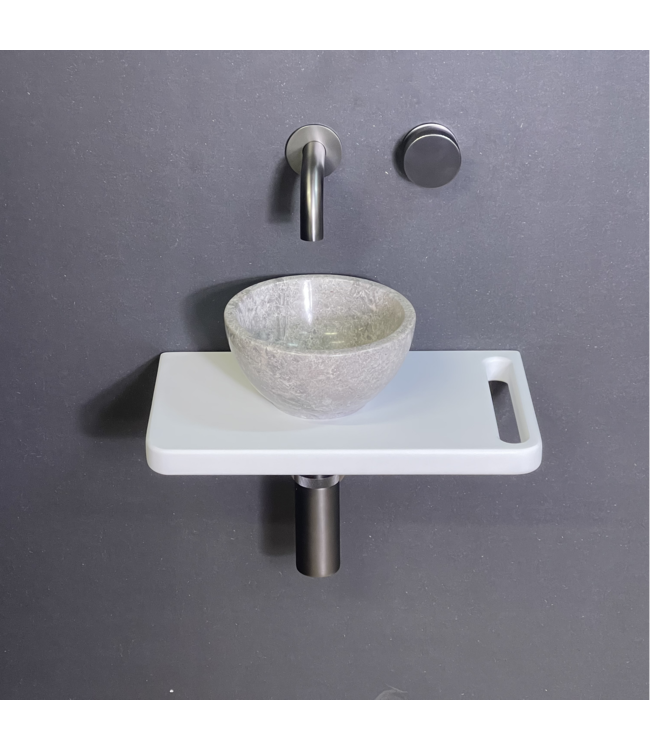 Como Fonteinset toilet Lecce met wit gekleurde plank