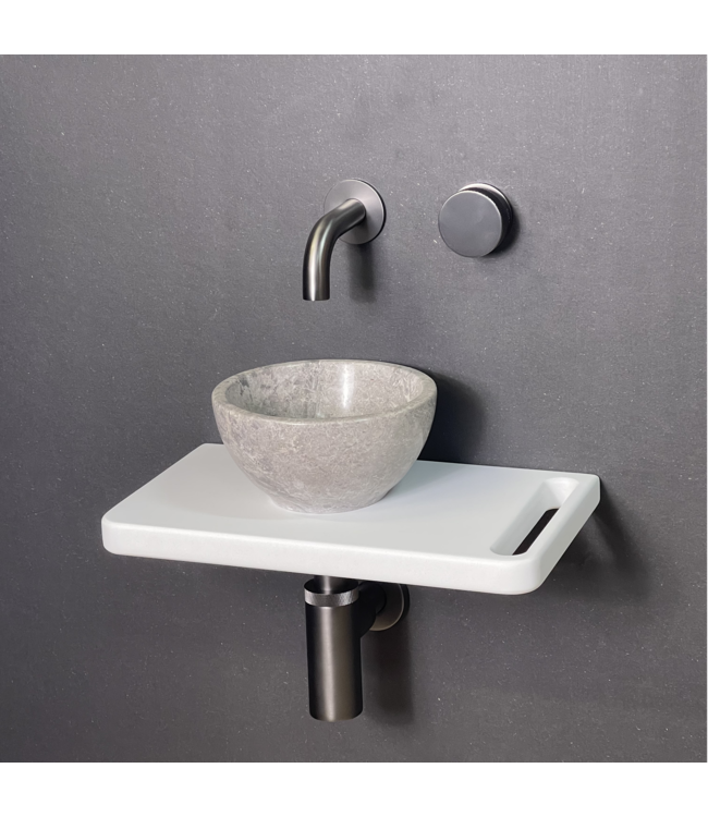 Como Fonteinset toilet Lecce met wit gekleurde plank