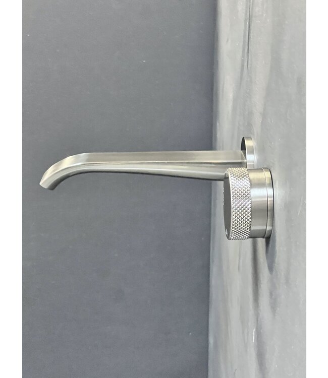 Como Mood 60 inbouw wastafelkraan S-Line nikkel, waterbesparend.