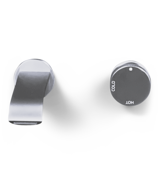 Como Mood 60 inbouw wastafelkraan S-Line nikkel, waterbesparend.