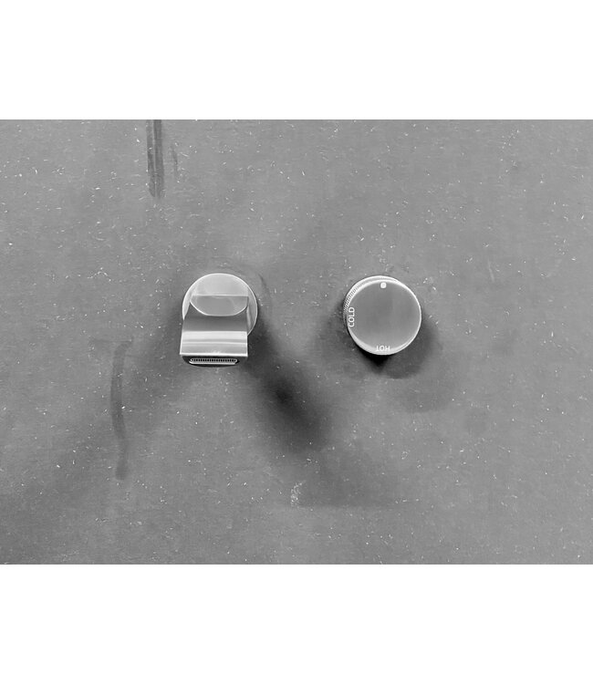 Como Mood 60 inbouw wastafelkraan S-Line nikkel, waterbesparend.