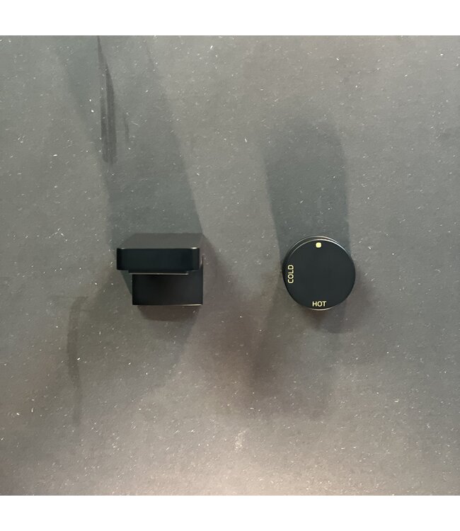 Como Mood 60 inbouw wastafelkraan  L-Line ZWART, waterbesparend.