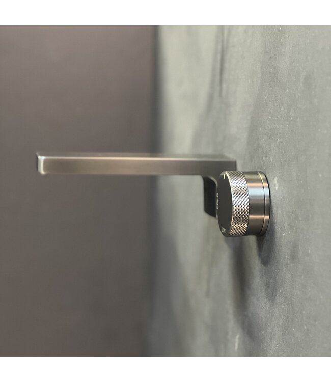 Como Mood 60 inbouw wastafelkraan L-Line GUNMETAL, waterbesparend.