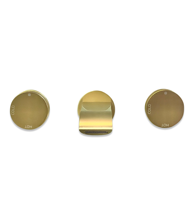 Como Mood 60 S-Line Inbouw wastafelkraan goud, waterbesparend.