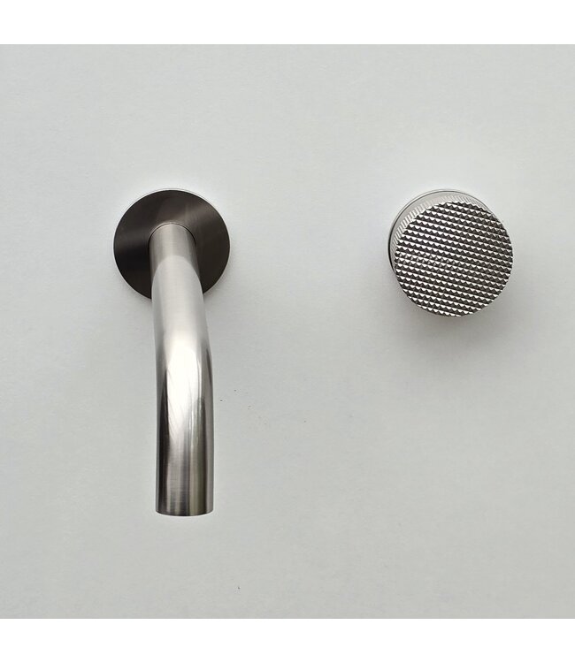 Como Mood 60 Plus Inbouw wastafelkraan nikkel, waterbesparend.