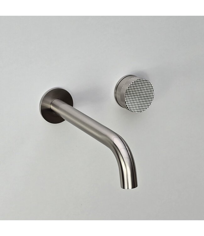 Como Mood 60 Plus Inbouw wastafelkraan nikkel, waterbesparend.