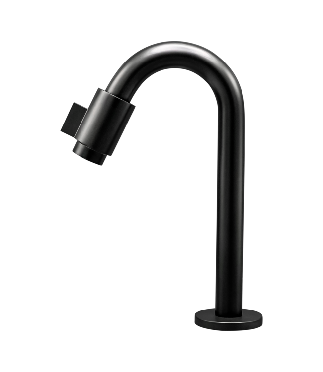 Como fonteinkraan hoog FKMZ13 uitloop 12.5 cm zwart