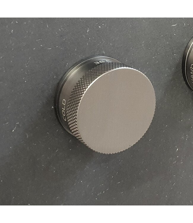 Como badkraan gunmetal, inbouw, met handdocuheset & binnendeel & bovendeel kraan