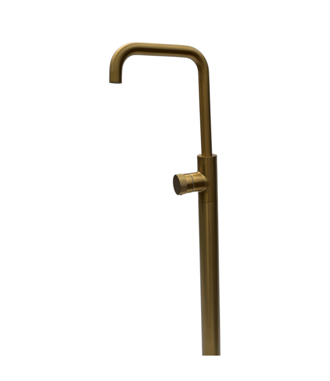 Como vrijstaande badmengkraan messing goud