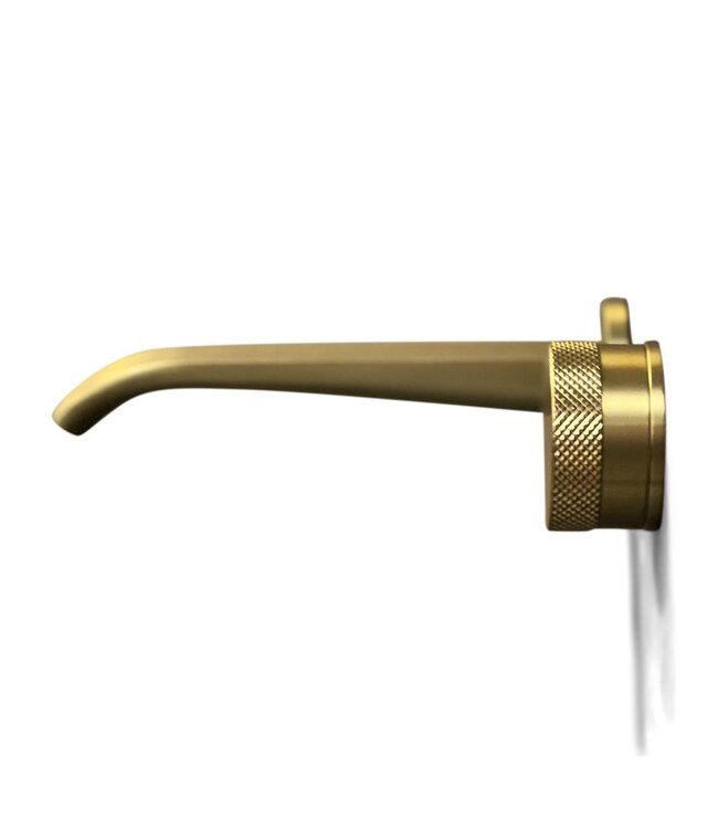 Como Mood 60 S-Line Inbouw wastafelkraan goud, waterbesparend.