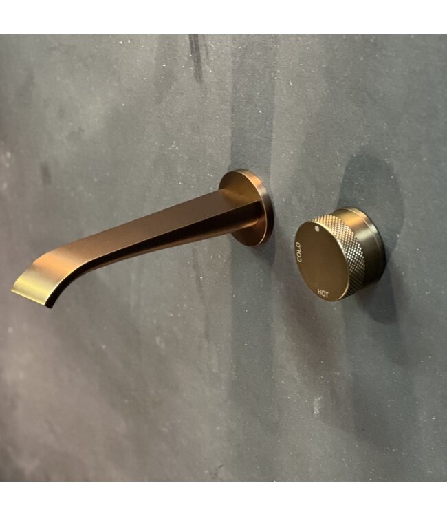 Como Mood 60 inbouw wastafelkraan S-Line rose gold, waterbesparend.