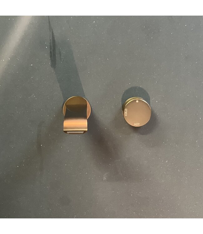 Como Mood 60 inbouw wastafelkraan S-Line rose gold, waterbesparend.