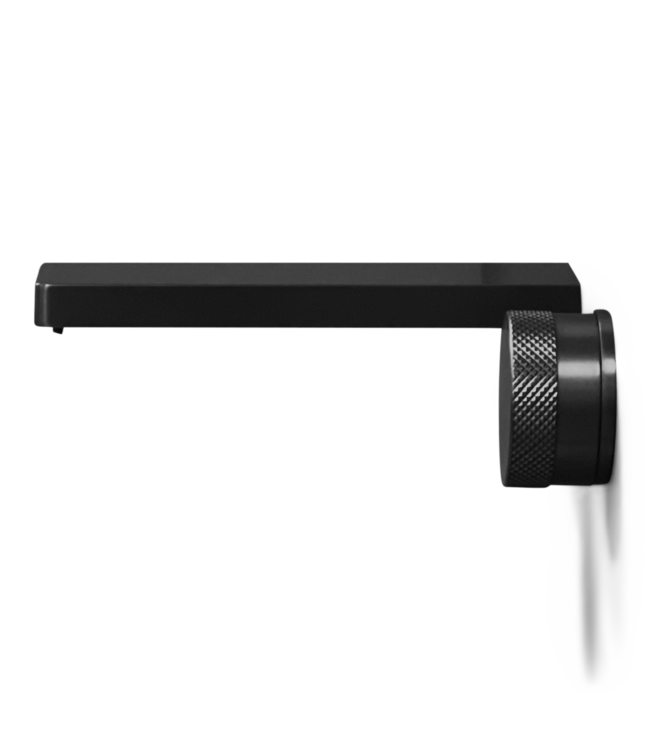 Como Mood 60 inbouw wastafelkraan  L-Line ZWART, waterbesparend.