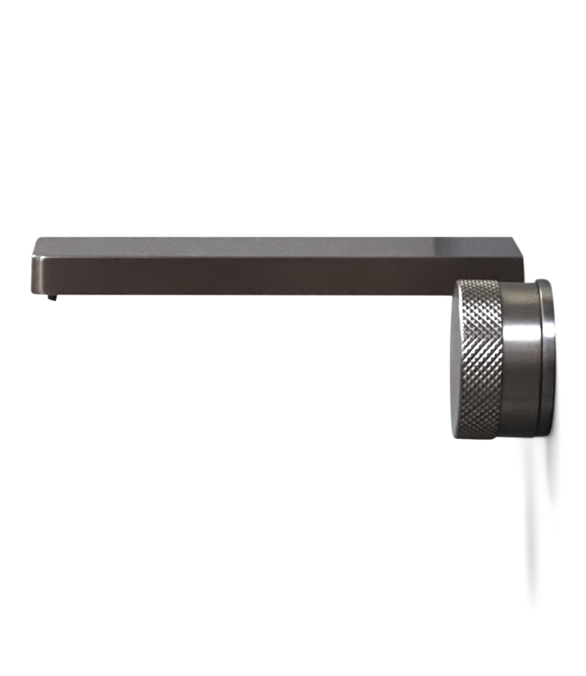 Como Mood 60 inbouw wastafelkraan L-Line GUNMETAL, waterbesparend.