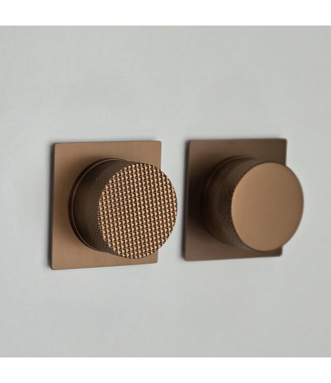 Como Mood 60 Plus douchekraan inbouw rose gold met handdouche set-2 weg-geborsteld