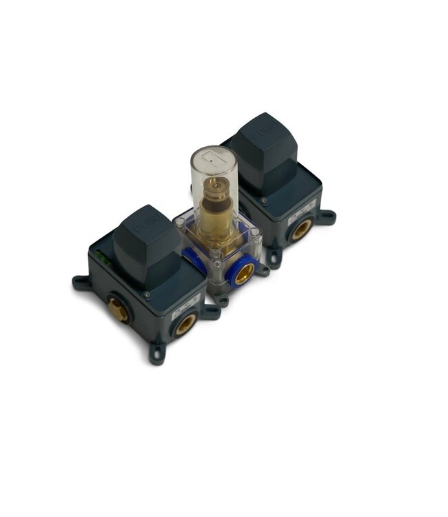 Como Mood 60 Plus douchekraan inbouw thermostaat- 3 weg-chroom