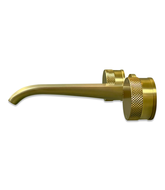 Como Mood 60 S-Line Inbouw wastafelkraan goud, waterbesparend.