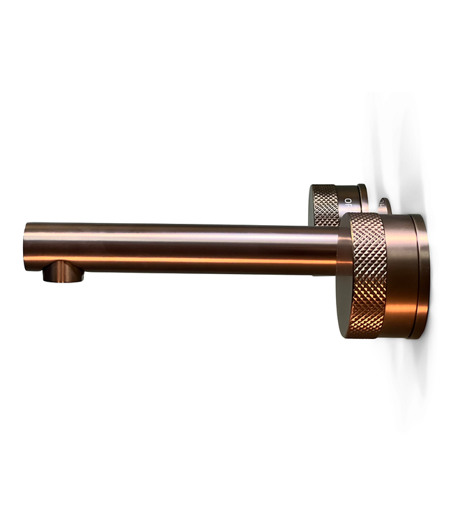 Como Mood 60 inbouw 3 gats wastafelkraan rose gold, waterbesparend.