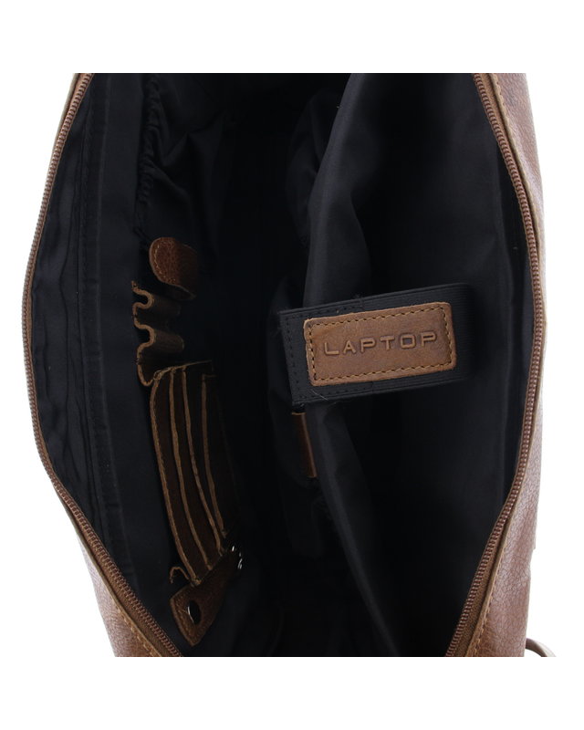 Plevier Plevier Toploader Laptoptas Volnerf Rundleer 17.3" 485