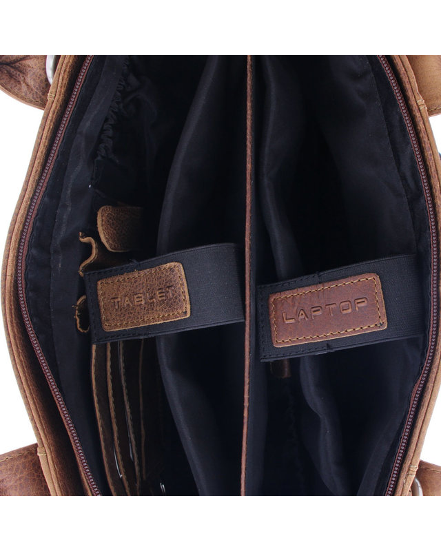 Plevier Businesstas 2-Vaks Rundleer Plevier 481