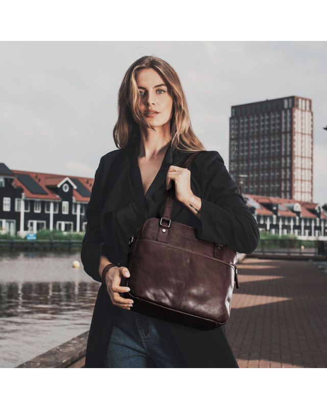 The Chesterfield Brand The Chesterfield Brand Leren Schoudertas Bilbao - C48.0977