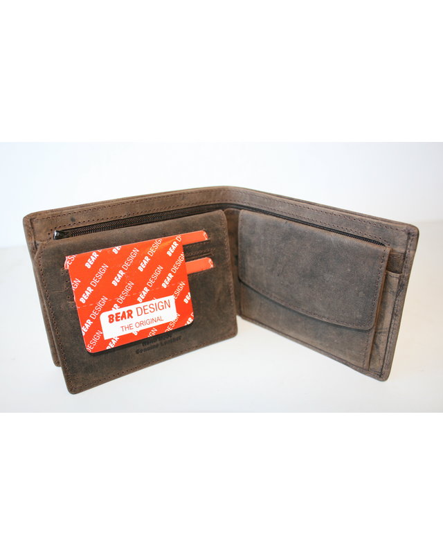 Bear-Design Herenportomonnee HD9665 Bear Design Donker Bruin