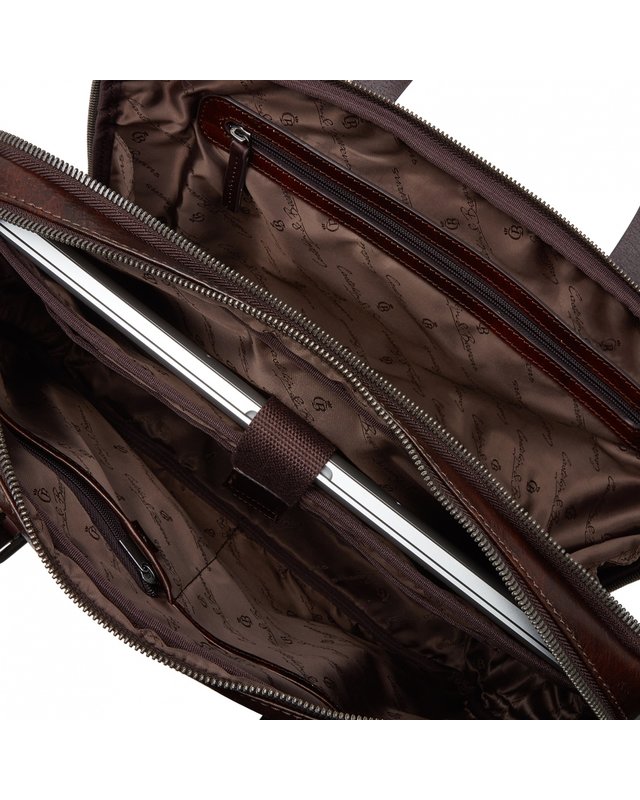 Castelijn & Beerens LAPTOPTAS 15,6" + TABLET RFID | COGNAC | L