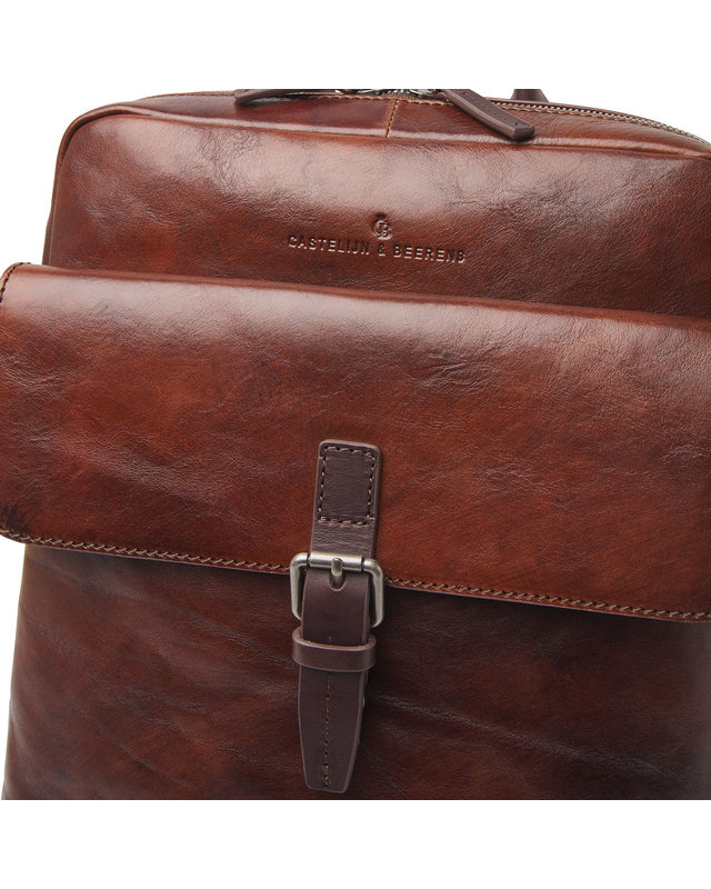 Castelijn & Beerens LAPTOP RUGZAK 15.6" + TABLET RFID | COGNAC