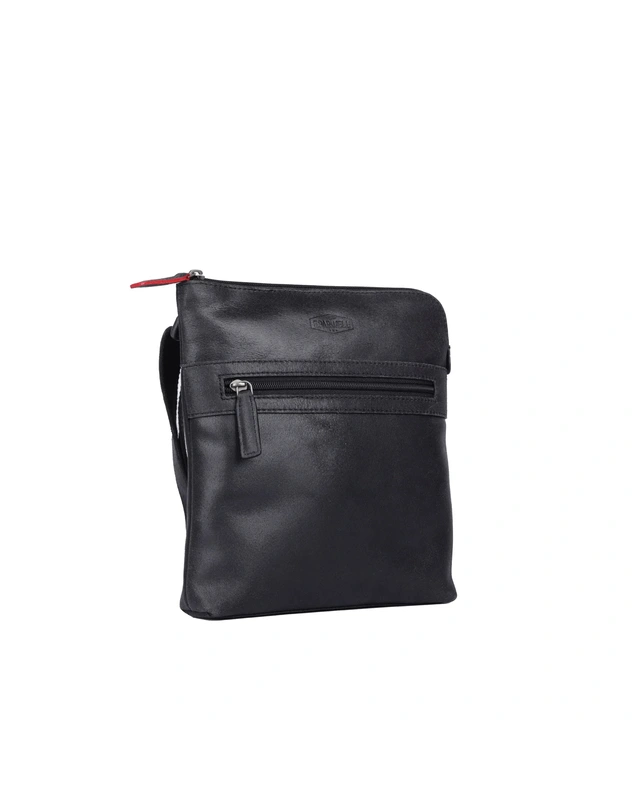 Sparwell SPARWELL Worldly Wilbur Schoudertas 3357 - zwart - cognac