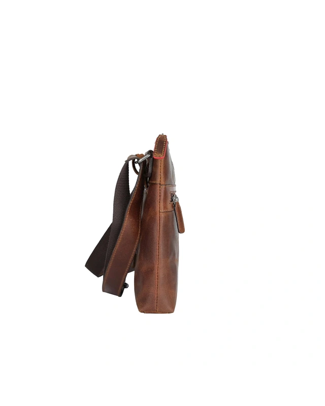 Sparwell SPARWELL Worldly Wilbur Schoudertas 3357 - zwart - cognac