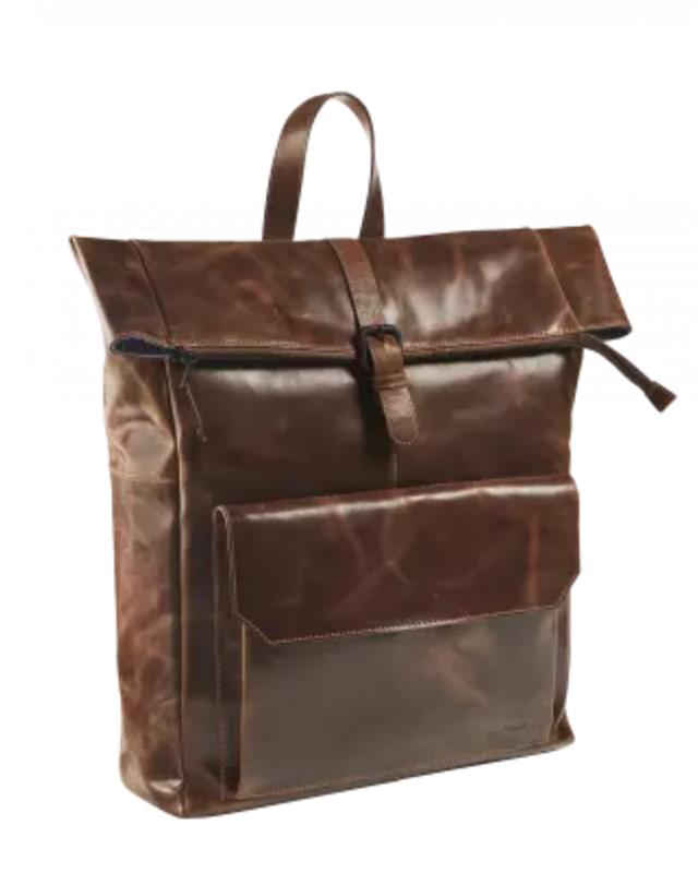 Maverick MAVERICK Lederen Rolltop rugzak - laptopvak 15'6"