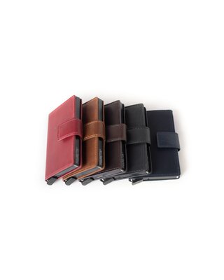 Figuretta FIGURETTA Pashouder - GVT-009 zwart / bruin/ blauw/ cognac/rood