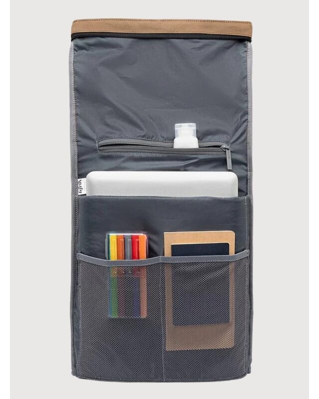 Lefrik LEFRIK Eco Roll Backpack 15" - grijs - camel