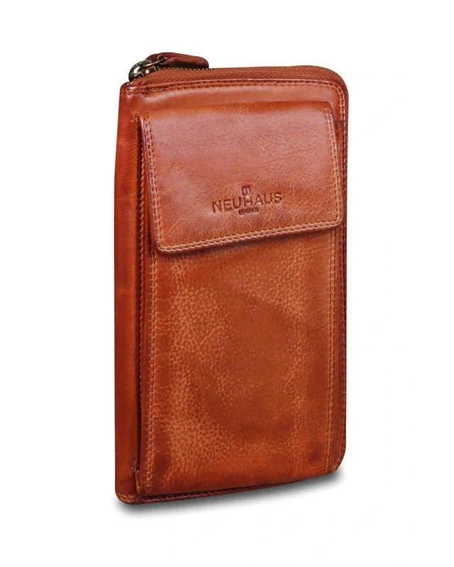 Neuhaus NEUHAUS Telefoontas/ portemonnee N0576 - cognac - grijs